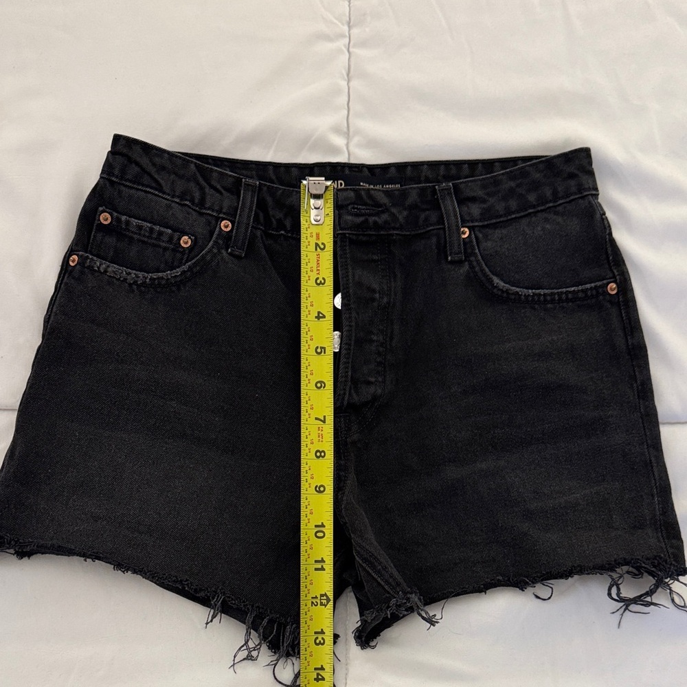 GRLFRND Helena High Rise Black Jean Shorts - Picture 8 of 10